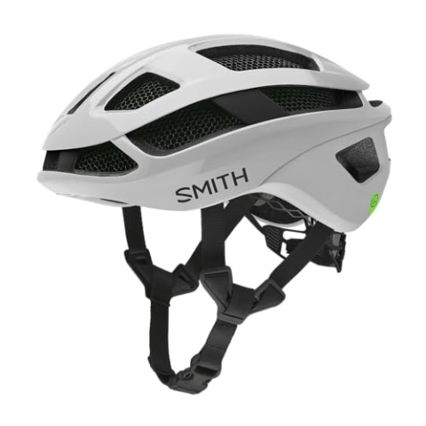 Smith - Trace Helm MIPS Weiss Matte Weiss 51-55 S | Leicht, sicher, belüftet, aerodynamisch & stylisch - Perfekt für Radfahren, Gravel, Cyclocross und Bikepacking!