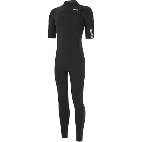 Nyord Mens Tempus 2/2mm Short Sleeve Chest Zip Wetsuit N04BA00010 - Black Size - XXL
