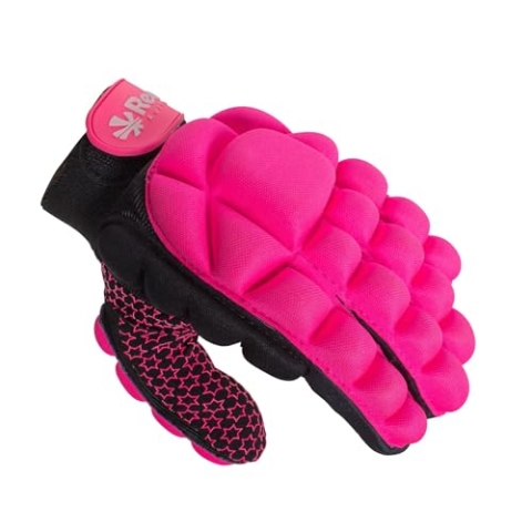 Reece Hockey Handschuh - Komfort Full Finger Handschuh - Silikonstollen für Besseren Griffe und Vollständigen Schutz - Linkshandschuh - Hockey Handschuhe Kinder - Rosa - Größe XL