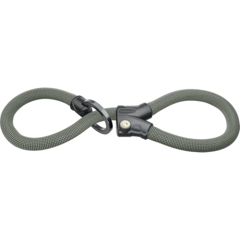 ABUS Kettenschloss Infinity Loop 1806 - flexibles Fahrradschloss mit 2 längenverstellbaren Schlaufen zum gleichzeitigen Absichern mehrerer Fahrradteile, Fahrräder oder anderer Objekte - Länge 140 cm