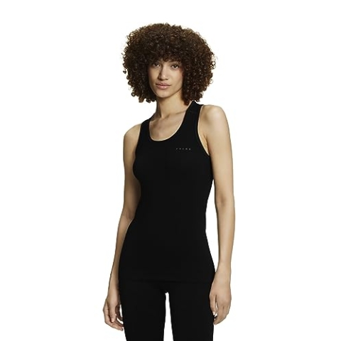 FALKE Damen Baselayer-Shirt Wool-Tech Light W S/l Sh Wolle Funktionsmaterial schnelltrocknend 1 Stück, Schwarz Black 3000, M