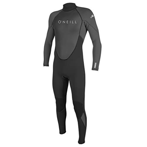 O'Neill Herren Reactor-2 3/2 mm ryg med lynlås Neoprenanzug, Black/Graphite, S EU