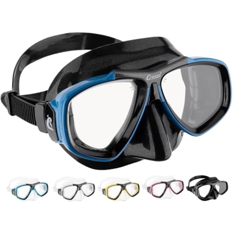 Cressi Focus - Professional Erwachsene Tauchmaske aus High Seal - Optionale Optische Gläser Erhältlich