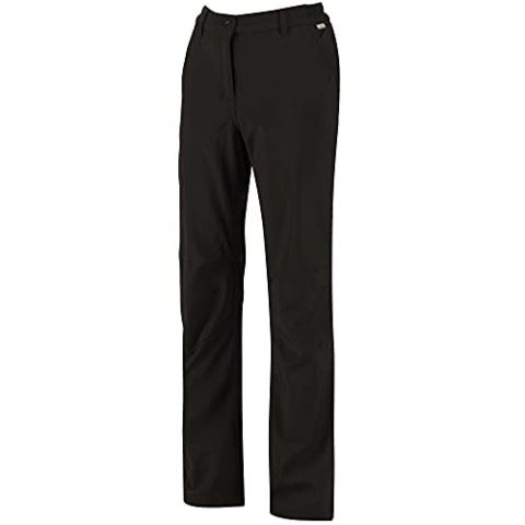 Regatta Damen Fenton Water Repellent and Wind Resistant Softshell Regular Leg Hose, Schwarz, 42 EU