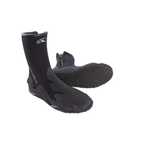 O'Neill Wetsuits Erwachsene Neoprenschuhe 5 mm Boot with Zipper Neoprenanzug, Black, 39