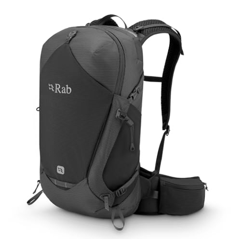 Rab PROTIUM Leichter Rucksack - Bequemer Tagesrucksack zum Wandern & Trekking, Anthrazit, 27-Liter (Back Length - Medium/Large)