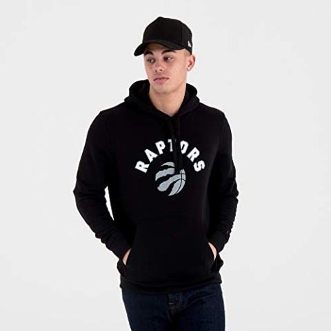 New Era - NBA Toronto Raptors Team Logo Hoodie - Schwarz Größe XL, Farbe Schwarz