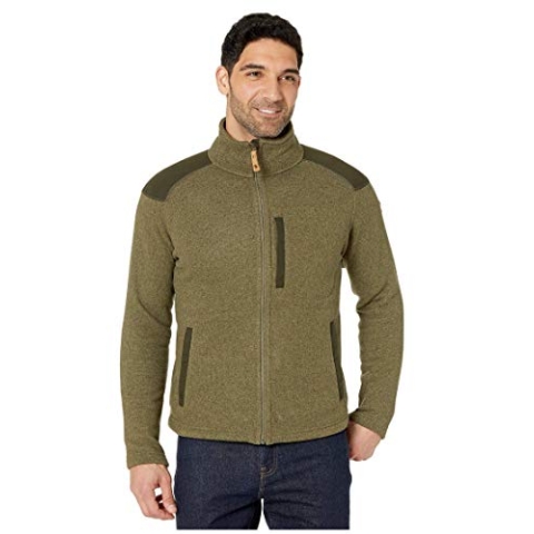 Fjällräven Herren Fleecejacke Buck, Laurel Green-Deep Forest, S, 81328-625-662