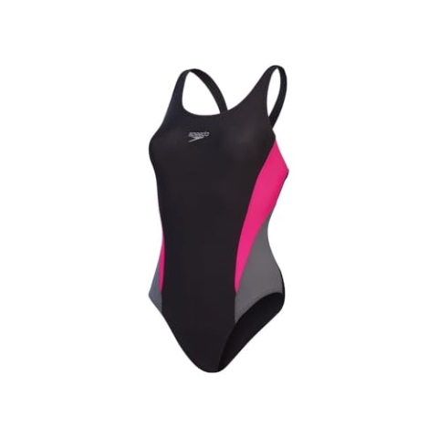Speedo Damen Colourblock 2.0 Einteiler Badeanzug | Training Bademode | Weiche Haptik | Schwimmen Fitness Bademode (1 Stück)