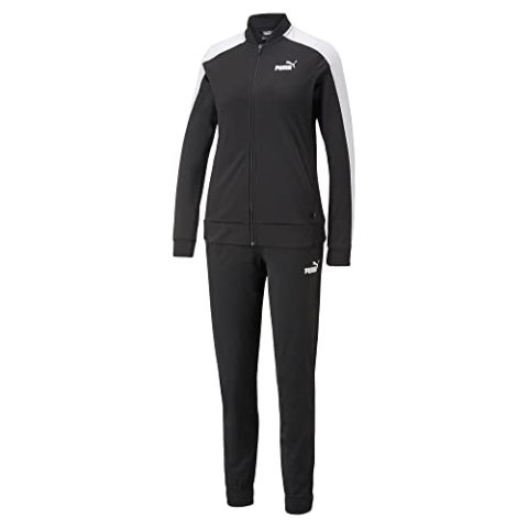 PUMA Baseball Tricot Suit Cl Trainingsanzug, Schwarz, S