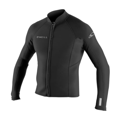 ONeill Reactor II Neoprenanzug mit Reißverschluss vorne, 2 mm, UV-Sonnenschutz und LSF-Eigenschaften, Größe S, Schwarz
