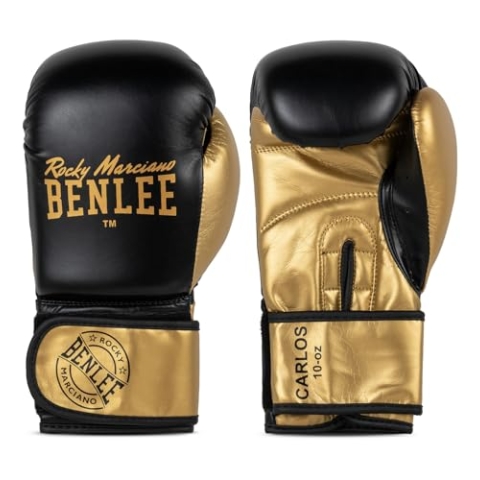 BENLEE Boxhandschuhe aus Kunstleder Carlos 06 oz, Black/Gold