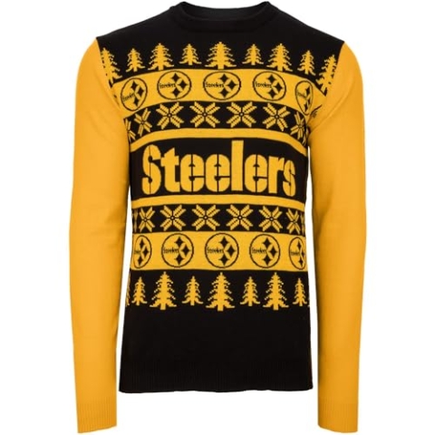 FOCO NFL Ugly Sweater Xmas Pullover Pittsburgh Steelers - XL