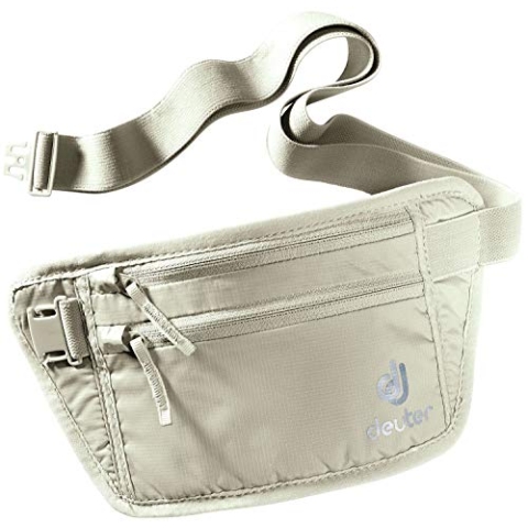 Deuter 6010 Security Money Belt I RFID Block 2020 Modell Hüfttasche, Sand, Einheitsgröße