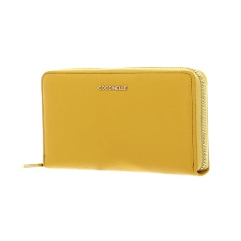 Coccinelle Metallic Soft Wallet Grained Leather Soleado