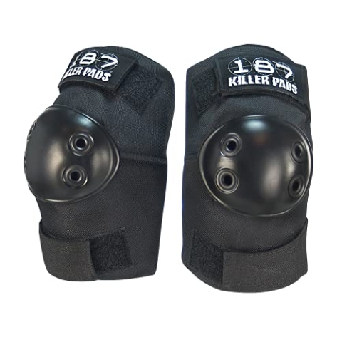 187 Killer Pads Unisex Elbowpads Schutzausrüstung, Schwarz, L, 11.11.EBP.03-04