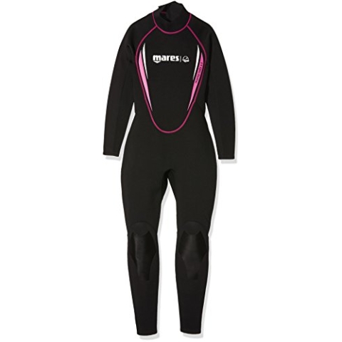 Mares Damen Tauchanzug Steamer Manta, schwarz (Black/Pink), 412529S5, Gr. 42 (Herstellergröße:S5)