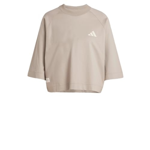 Adidas Damen Mercedes - AMG Petronas Formula ONE Team Premium Sweat Tee Women, Putty beige/Wonder Alumina, M