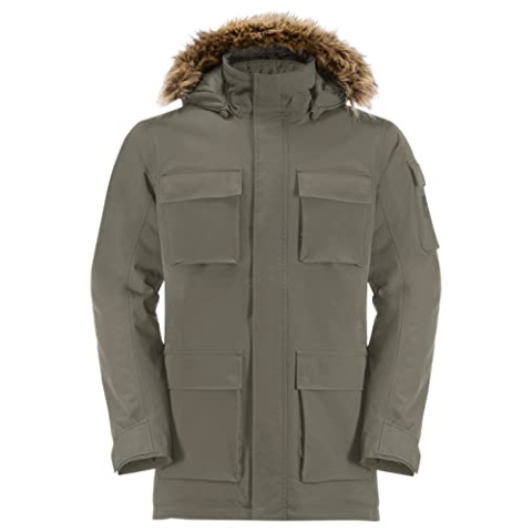 Jack Wolfskin Herren Glacier Canyon Parka, dusty olive, L EU