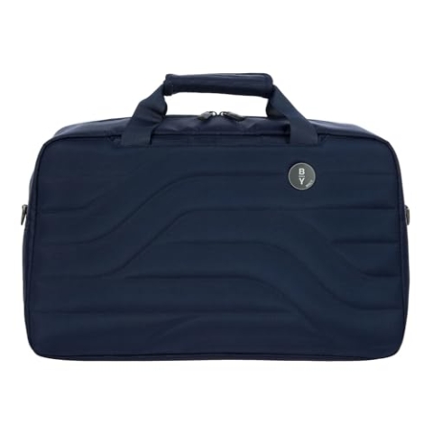 Bric's Weekender, Kollektion Ulisse B|Y, Leicht und Widerstandsfähig, Reisetasche mit Abnehmbarem Schulterriemen und Trolley-Griff, Handgepäck, Wasserabweisendes Material, 47x27x17, Ozeanblau