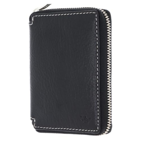 Golden Head Montana Zipped Billfold Coin Wallet Black