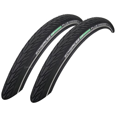 Schwalbe 2X Energizer Plus 55-622 Drahtreifen GreenGuard Reflex Addix E-Compound E-50 28x2.15 Fahrradreifen für E-Bike, Tour, Trekking