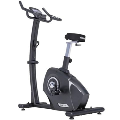 MAXXUS Ergometer 4.2 - Magnetbremssystem, 160 kg, 12 Traningsprogramme, 16 Stufen, 9 kg Schwungmasse, LCD Display, Bluetooth App Steuerung - Heimtrainer Fahrrad, Hometrainer, Fitness Bike