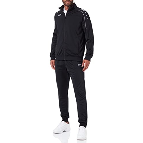 JAKO Herren Trainingsanzug Polyester Classico, schwarz, 3XL, M9150