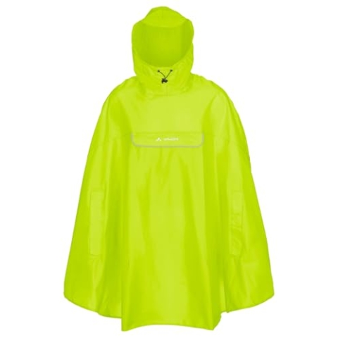 VAUDE Valdipino Rad-Regenponcho - Leicht, Wasserdicht & Umweltfreundlich | Bluesign®-zertifiziert | mit Eco Finish | Integrierte Tasche Green Shape-Label