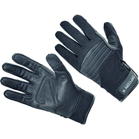 Defcon 5 Handschuhe mit Armortex und Leder, L, D5-GL320PPG-B, Schwarz