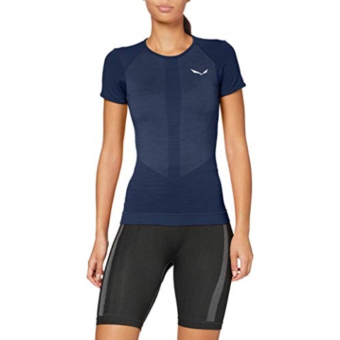 Salewa Zebru Responsive Kurzarm T-Shirt Damen, Blau, L