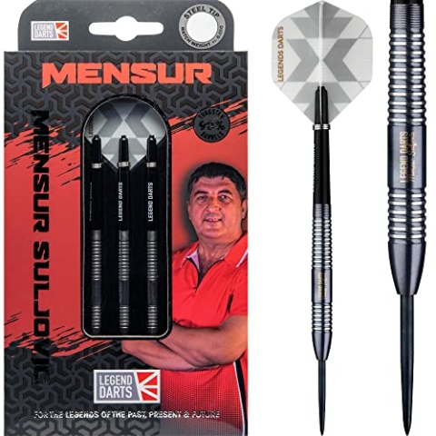 Legend Darts Mensur Suljovic 90% Black - Steeldarts 21 Gramm