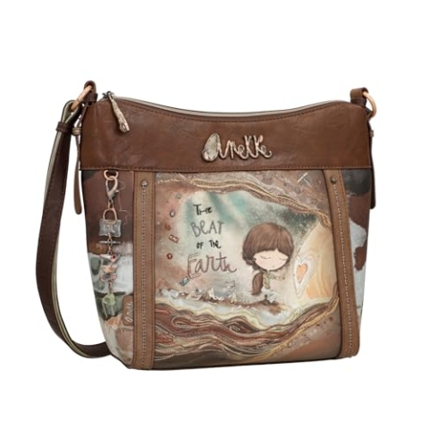 Anekke Große Umhängetasche, großes Fassungsvermögen, Umhängetasche, Maße: 31 – 24 / 28 / 12 cm – Zubehör und Accessoires für Damen, Mehrfarbig, OneSize