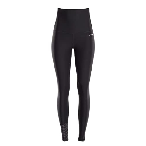 Winshape Functional Comfort Tights HWL116C “High Waist” mit dezenter Zebra-Applikation, Ultra Soft Style, Fitness Freizeit Yoga Pilates