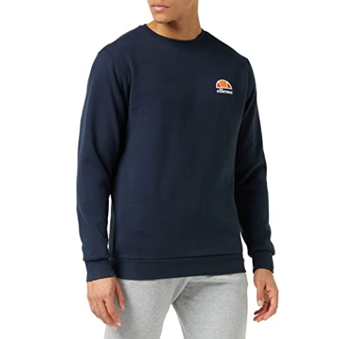 ellesse Mens Diveria Sweatshirt Ploché listy, Navy, XS EU