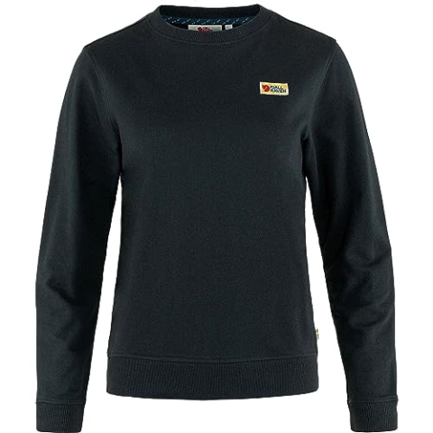 Fjällräven Damen Vardag Sweater W Sweatshirt, Black, M