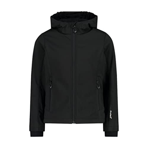 CMP - Kid G-Jacke mit fester Kapuze, Schwarz, 92