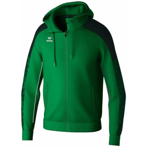 Erima Herren EVO STAR Trainingsjacke mit Kapuze (1032403), smaragd/pine grove, L