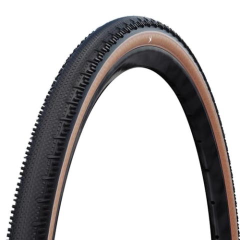 Schwalbe Fahrradreifen G-ONE RS PRO – Gravel Reifen 28 x 1,7 Zoll, 45-622 – e Bike Ready, Gravelbike Fahrrad Reifen für schnelle Rennen - transparent