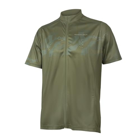Endura Hummvee Ray II Kurzarm Jersey für Herren, Olivgrün, M