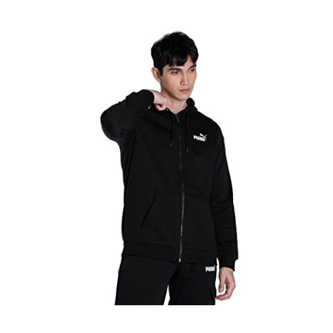 Puma Herren Ess Small Logo Fz Ho Trikot, Puma Schwarz, M