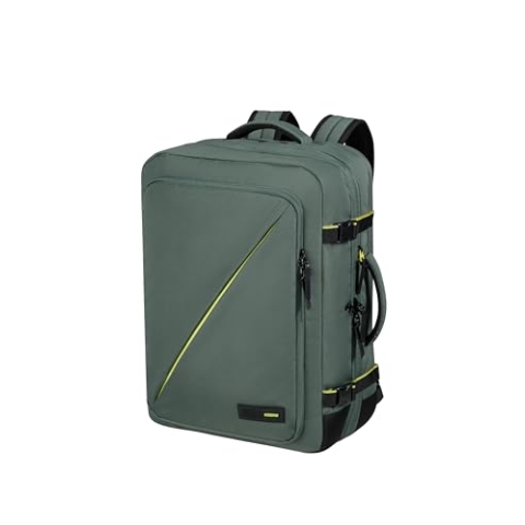 American Tourister Take2Cabin - Erweiterbarer Reiserucksack 17.3 Zoll, 55 cm, 42.5/48.5 L, Grün (Dark Forest)