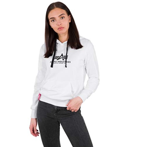 Alpha Industries New Basic Hoody Wmn Kapuzensweat für Damen White