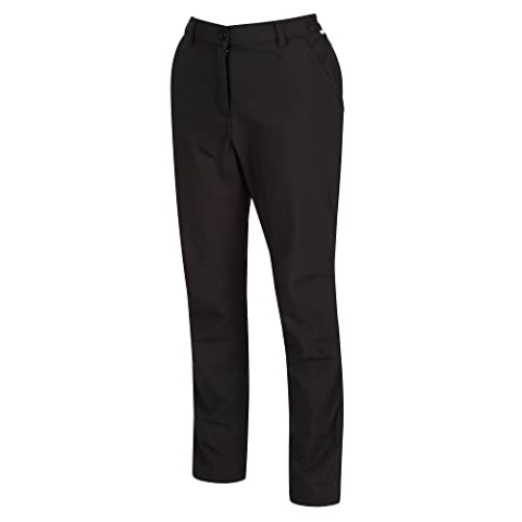 Regatta Damen Fenton Water Repellent and Wind Resistant Softshell Short Leg Hose, Schwarz, 40