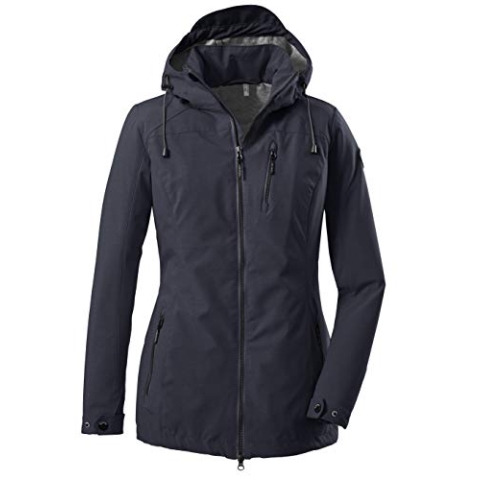 G.I.G.A. DX Damen Solena Casual Softshelljacke Mit Abzippbarer Kapuze, dunkelnavy, 42