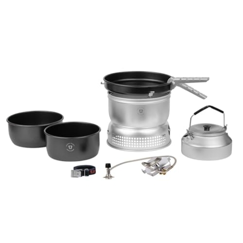 Trangia 25-6 UL Ultralight Sturmkocher mit Primus Gasbrenner 3000 Watt - groß