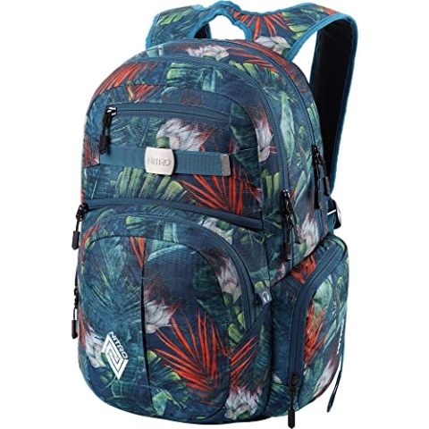 Nitro Hero Pack/großer trendiger Rucksack Tasche Backpack mit gepolstertem Laptopfach und weiteren tollen Features Schoolbag Schulrucksack 37L Tropical, 1151-878039