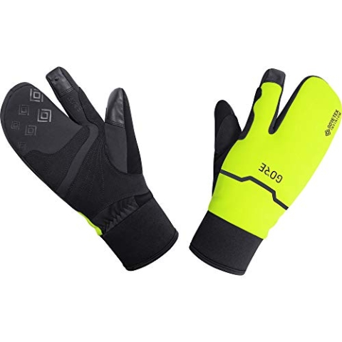 GOREWEAR GORE-TEX INFINIUM™ Thermo Split Handschuhe, Black/Neon Yellow, 8