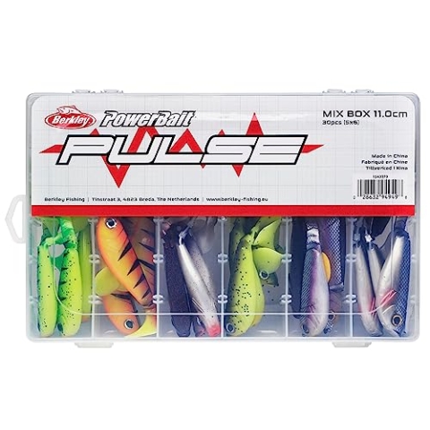 Berkley Pulse Shad Gummifisch-Set – Set aus weichen Paddelschwanz-Ködern für Hecht, Barsch, Köder für Zander, Forellenköder
