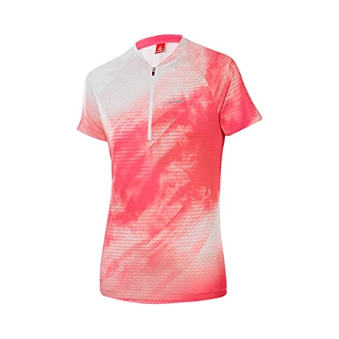 Löffler Cloudy Half-Zip Fahrradshirt Damen rot